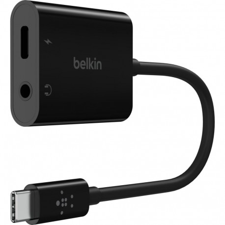 Belkin RockStar 3.5mm audio + USB-C laadimise audioadapter