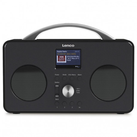 Lenco PIR-645 -kannettav SMART-raadio, must
