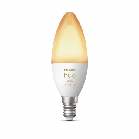 Philips Hue white ambiance nutipirn, E14, küünlapirn, 470 lm