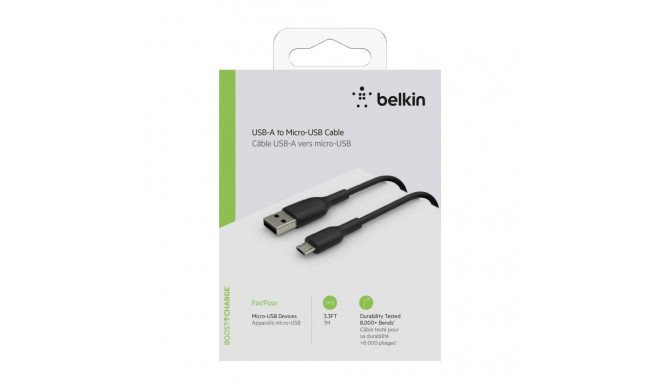 Belkin BOOST CHARGE™ Micro-USB - USB-A kaabel, 1m, must