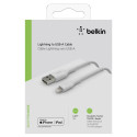 Belkin BOOST CHARGE™ Lightning - USB-A kaapeli punottu, 2m, valkoinen