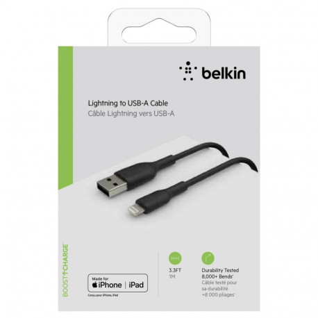 Belkin BOOST CHARGE™ Lightning - USB-A kaapeli, 1m, musta