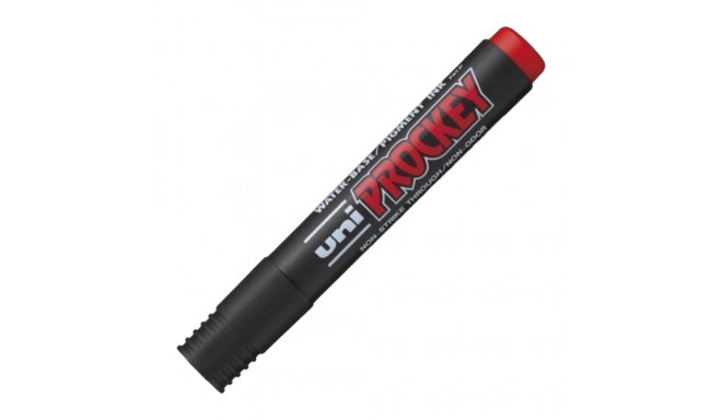 Permanent marker with conical tip UNI-BALL Prockey PM122 red
