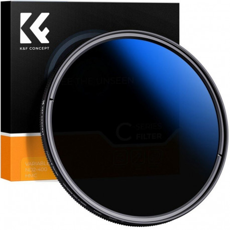 Camera Lens Filter - K&F Concept Classic Slim Fader NDX ND2–ND400 58 mm Gray