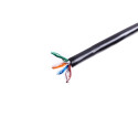 External gel-filled installation cable DIGITUS cat.5e, U/UTP, AWG24/1, PE, 305m, black, reel