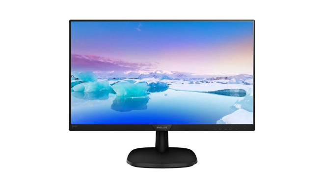 "61cm/24'' (1920x1080) Philips V-Line 243V7QDAB 16:9 4ms DVI HDMI USB VGA VESA Speaker Full HD Black