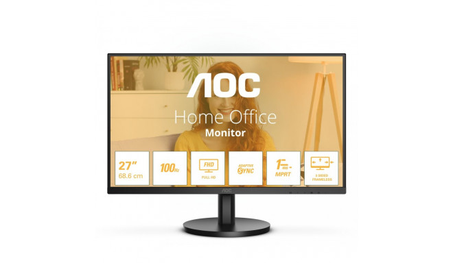 "68,6cm/27"" (1920x1080) AOC Basic-line 27B3HMA2 16:9 FHD VA 4ms 100Hz HDMI VGA Speaker Black"