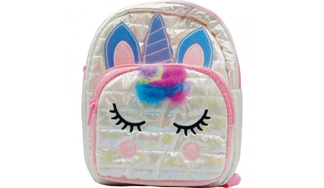 Backpack Puffy Unicorn white