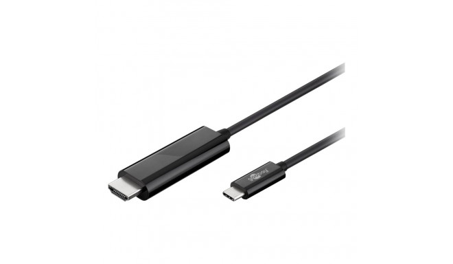 Goobay USB-C HDMI adapterkaabel (4k 60 Hz) USB-C isane HDMI isane (tüüp A) USB-C–HDMI 1,8 m