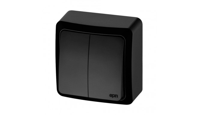 DOUBLE POLE SWITCH BLACK