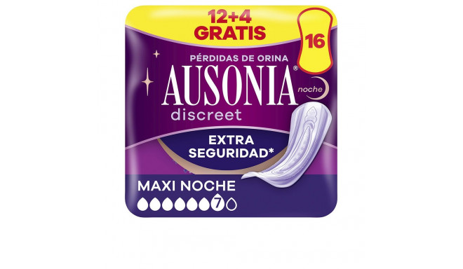 AUSONIA DISCREET compresas incontinencia maxi noche 16 u