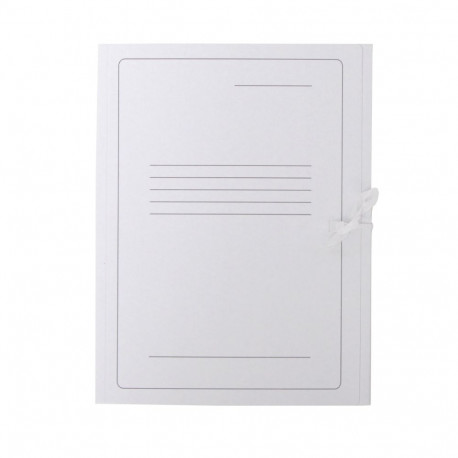 Kartongmapp paeltega SMLT A4 valge 300g