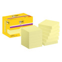 Note paper 47x47mm POST-IT 622SSCY yellow 12x90 sheets