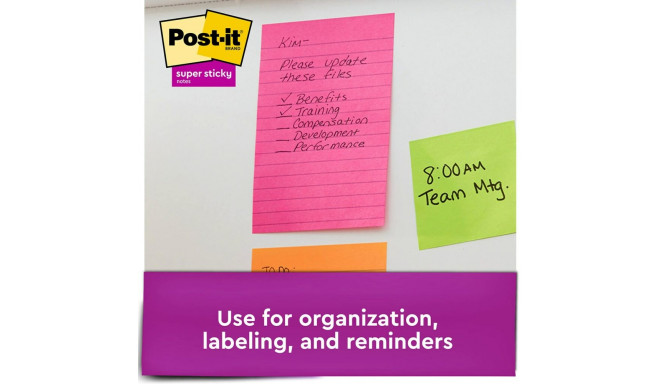 Note paper 47x47mm POST-IT Super Sticky Playful 12x90 sheets