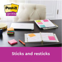 Бумага для заметок 47x47 мм POST-IT SS Playful 12x90 листов