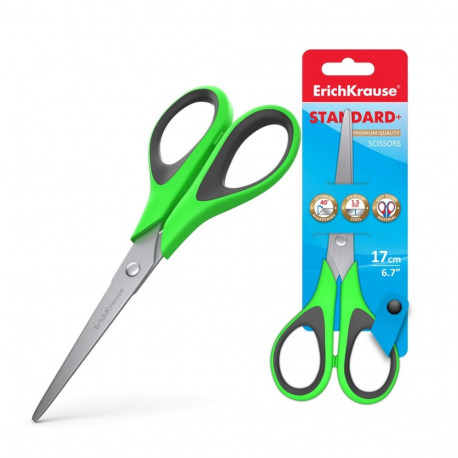 Käärid ERICH KRAUSE Standard 17cm kummeeritud käepidemega