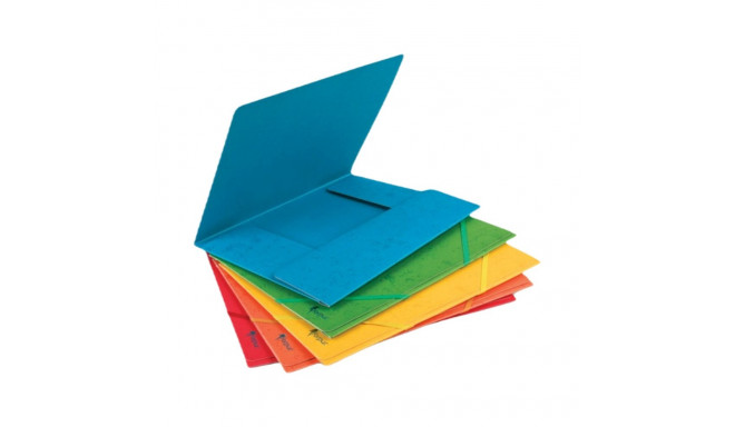 Cardboard folder rubber FOROFIS A4 red