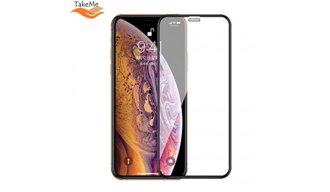 TakeMe HARD Ceramic Полной повверхностю защитное стекло для Apple iPhone 11 / iPhone XR Черный