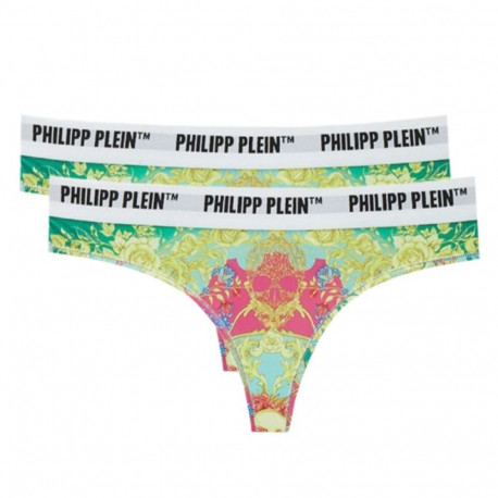 Philipp Plein 2-Pack Tanga W DUPP31 Thong (L)