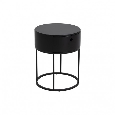 Bedside table POLO D40xH51cm, black