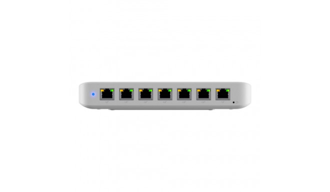 UBIQUITI UniFi Lüliti Ultra 210W / 8 Porti / Kiht 2 / 1 PoE++ sisend / 7 PoE/PoE+ väljundit / USW-Ul