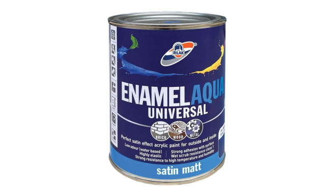 PAINT ENAMEL AQUA MAT GREY 0.9L