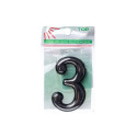 Uksenumber Number 3 CR Plastic 