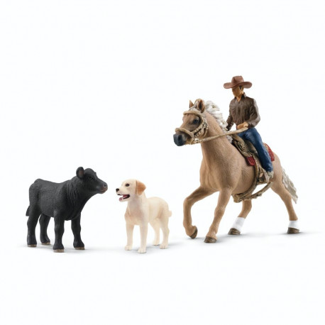Schleich Farm World 42578 - Lännenseikkailu ratsailla