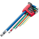 Wiha L-key set in ErgoStar holder, screwdriver (multi-colored, 9 pieces, MagicRing holding function)