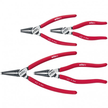 Sicherungsringzangen-Set Classic, mit MagicTips (rot, 4-teilig)
