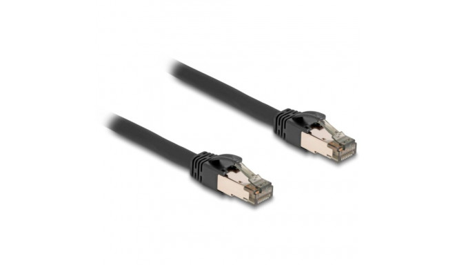 DeLOCK RJ-45 network cable Cat.6a U/FTP ultra flexible (black, 5 meters, inner stainless steel jacke