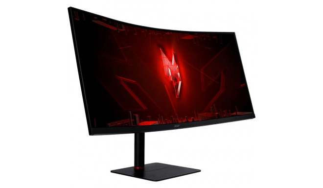 Acer Nitro XV345CURV3, gaming monitor - 34 - black, QHD, VA, USB-C, KVM switch, curved, 180Hz panel