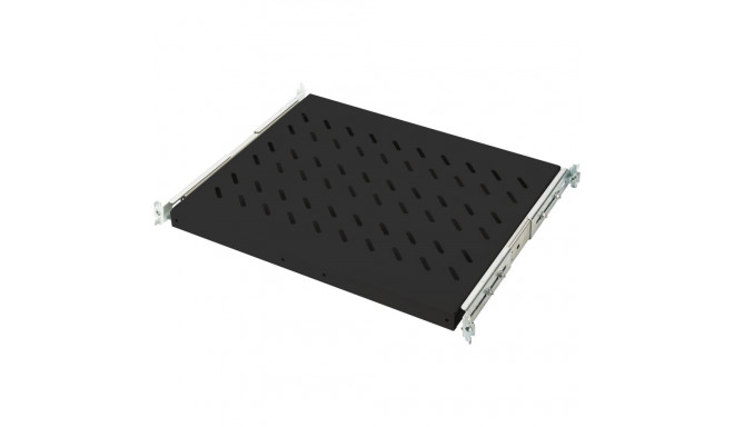 Fachboden ausziehbar 600mm 1HE (schwarz)