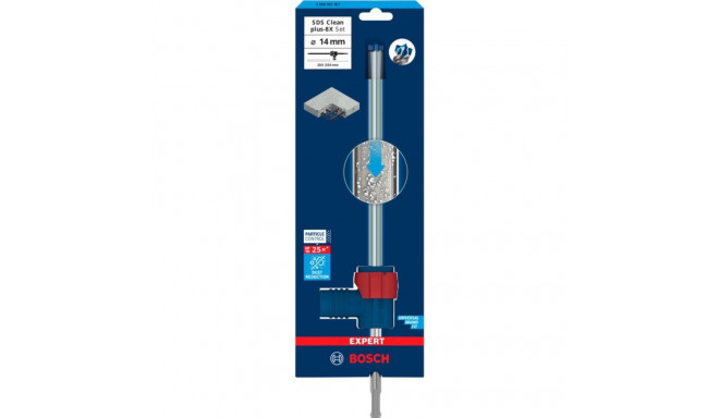 Bosch Expert hammer drill SDS Clean plus-8X set, 14mm (working length 200mm, suction drill incl. suc