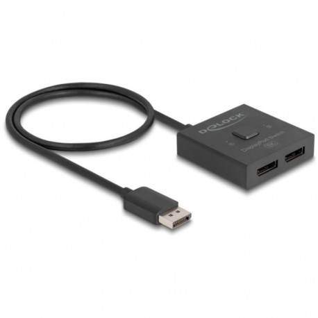DisplayPort Switch 2 > 1 bidirektional 8K (schwarz, 50cm)