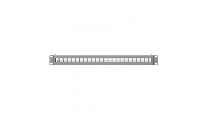 Blank Keystone Patchpanel, 24 Ports (1 HE)