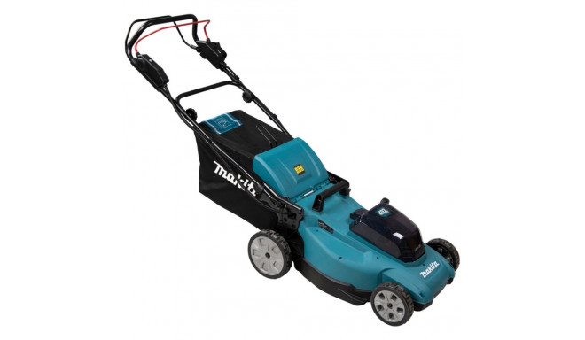 Makita cordless lawnmower DLM481CT2, 36Volt (2x18Volt) (blue/black, 2x Li-ion battery 5.0Ah, with wh