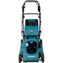 Makita cordless lawnmower DLM481CT2, 36Volt (2x18Volt) (blue/black, 2x Li-ion battery 5.0Ah, with wh