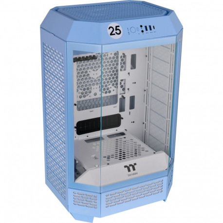 The Tower PC korpus 300 karastatud klaasiga, hele hortensiasinine