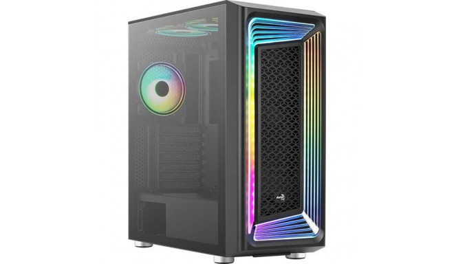 Aerocool Interstellar-G-BK-v1, tower case (black, tempered glass)