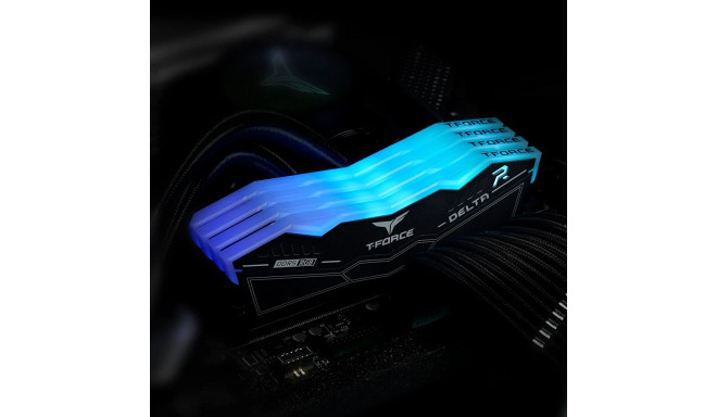Team Group DDR5 32GB - 7600 - CL - 36 - DualKit, DIMM - FF3D532G7600HC36DDC0, Delta RGB, XMP, black