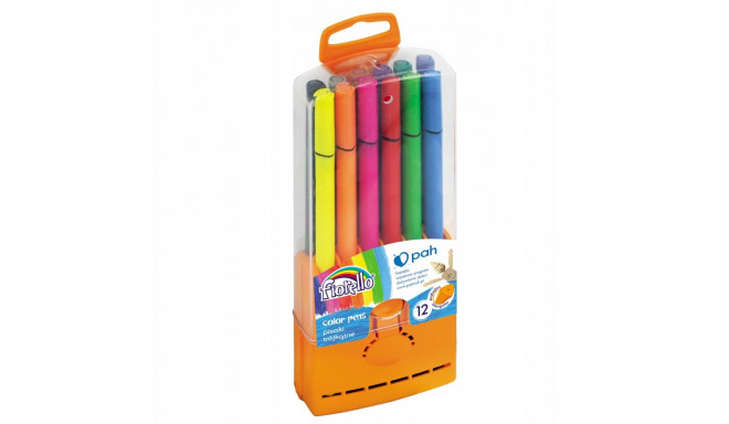 Fibre pens triangular Fiorello GR-290 12 colors