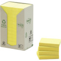 Бумага для заметок 76x127мм POST-IT Recycled 655 желтая 6x100 листов