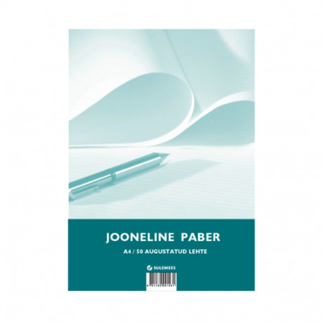 Tarbepaber A4 jooneline köitmisaukudega 100lehte pakis