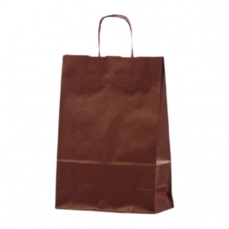 Paper bag with handles 230x100x320mm bordeaux