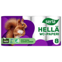 Toilet paper 3-ply SERLA Orava 8rl white