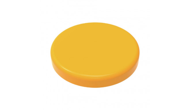 Magnet yellow - 32 mm, holding power 8N, height 7 mm, 4 magnets per blister card