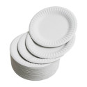 Cardboard plate 15 cm white 100 pcs in a pack