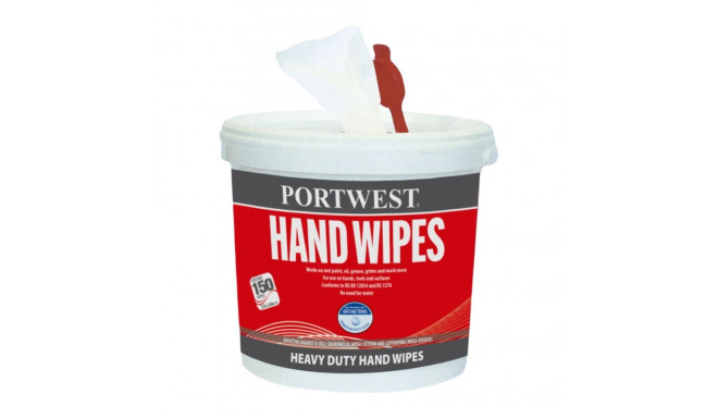 Cleaning wipes moistened disinfecting PORTWEST Heavy Duty 150 pcs in a jar