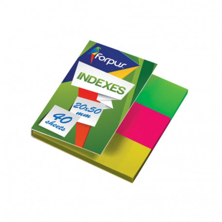 Järjehoidja plastist 20x50mm 3 värvi FORPUS